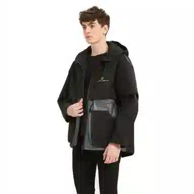 Valeria Obbaco SS21 Logo Reflective Mesh Hoodie Jacket