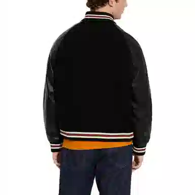 COACH SS23 Black Baseball Jacket