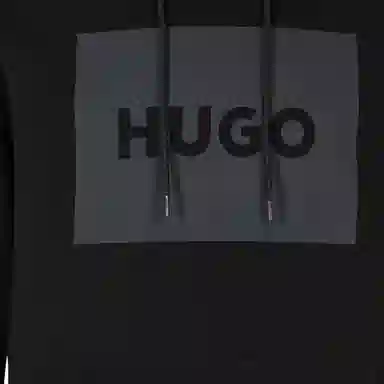 HUGO BOSS Logo Hoodie Black