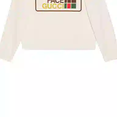 Gucci x The North Face Logo Crewneck Sweatshirt White