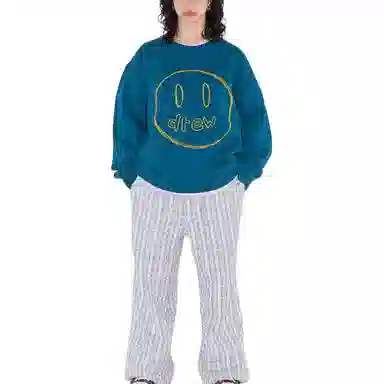 Drew House SS23 Sketch Mascot Crewneck Peacock