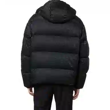 Emporio Armani FW22 Classic Logo Print Jacket Black