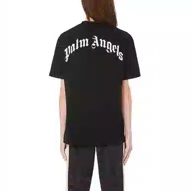 Palm Angels Crocodile Print T-Shirt Black