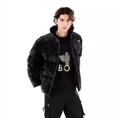 Boy London FW22 Logo Down Jacket Black