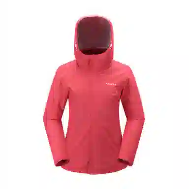 探路者 防雨羽绒内胆纯色可脱卸三合一冲锋衣 女款