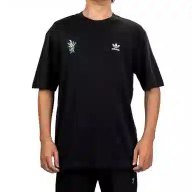 adidas Logo Print T-Shirt Black