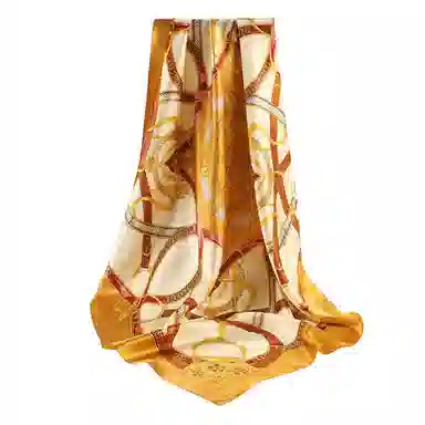 上海故事 加大真丝大方巾 桑蚕丝 丝巾 女款 温婉花意