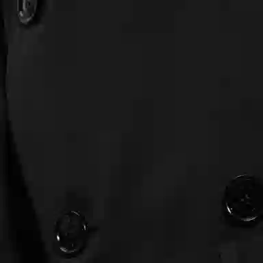 Burberry Double-Breasted Coat Black