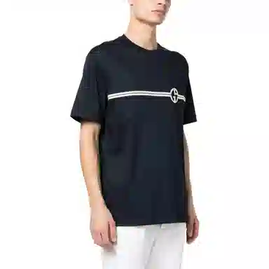 Giorgio Armani SS23 Logo T-Shirt Blue