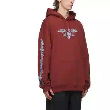Vetements Hoodie Burgundy
