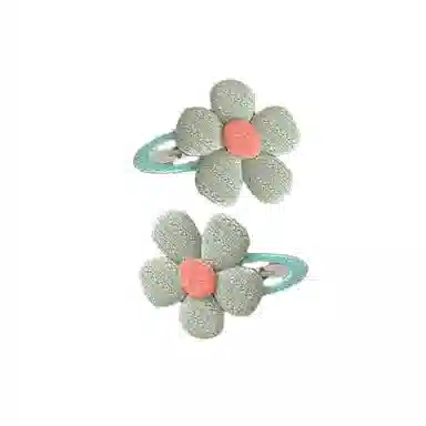 水中玉 可爱花朵发卡高级感侧边刘海夹不伤发头饰夹子 合金 发夹 女款