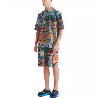 OFF-WHITE SS22 Graffiti Print Shirt