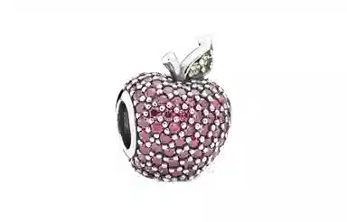 Pandora Red Zircon Apple Pendant