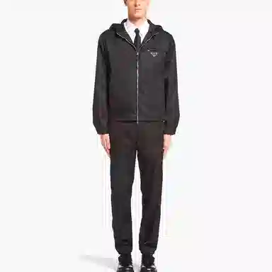 Prada SS22 Logo Hoodie Black