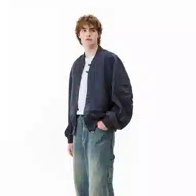 PSO Brand Nylon Bomber Jacket