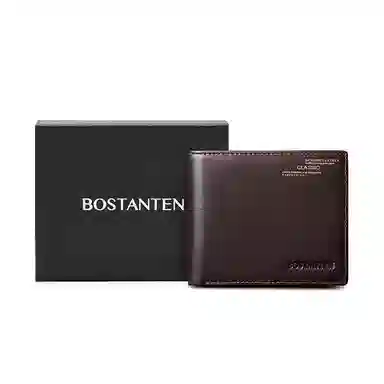 波斯丹顿 钱包男士真皮短款实用男友横款男士皮夹敞口