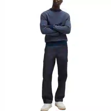 HUGO BOSS Cotton-Blend Sweater With Two-Tone Structure