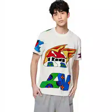 Louis Vuitton SS21 Cartoon Logo T-Shirt White