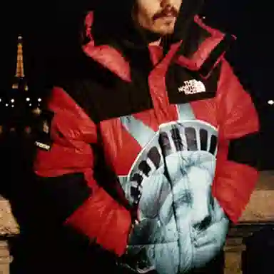 Supreme x The North Face Statue of Liberty Baltoro Red