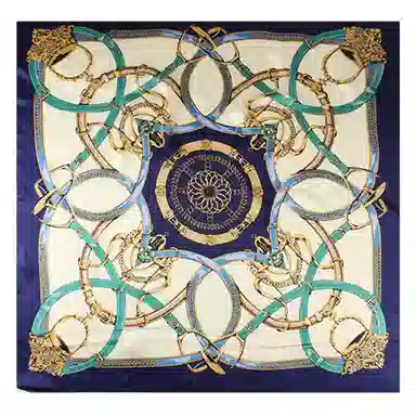 上海故事 加大真丝大方巾 桑蚕丝 丝巾 女款 温婉花意