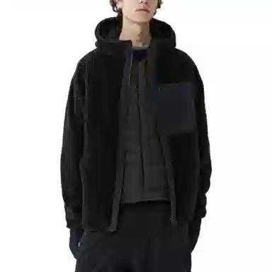 UNIQLO x White Mountaineering FW23 Fleece Jacket Black