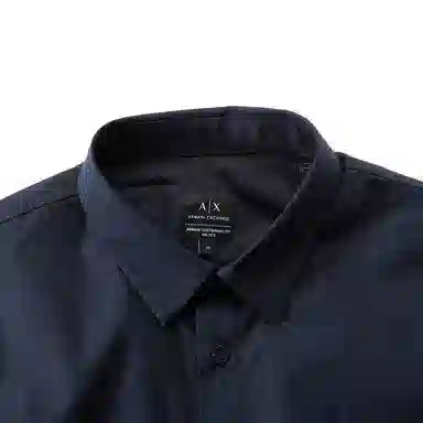 Armani Exchange FW23 Navy Logo Shirt