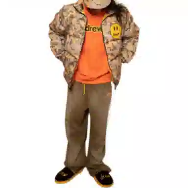 Drew House Camo Smiley High Neck Jacket
