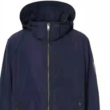 Burberry Hooded Zip Jacket Navy