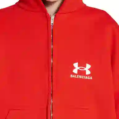 Balenciaga x Under Armour SS25 Logo Hoodie Red