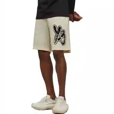 Y-3 Logo Shorts White
