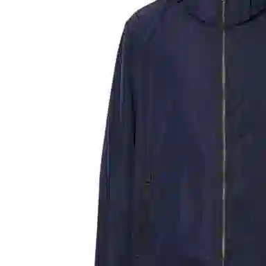 Burberry Hooded Zip Jacket Navy