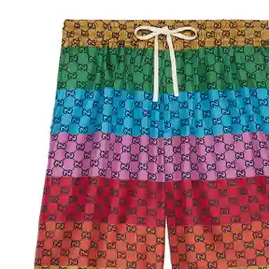 GUCCI Multicolor Silk Shorts