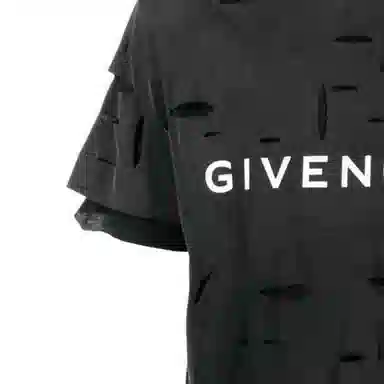Givenchy SS23 Logo Print Crewneck T-Shirt Black