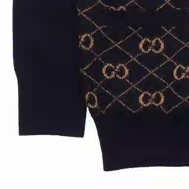 Gucci GG Wool Cardigan Navy