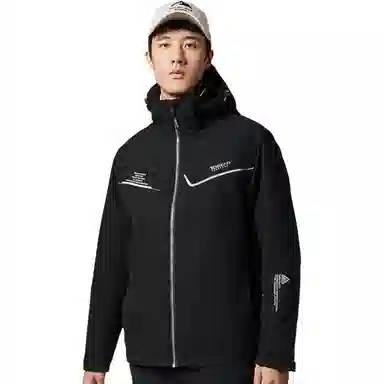 探路者  户外防风防水三合一 冲锋衣 男款 黑色