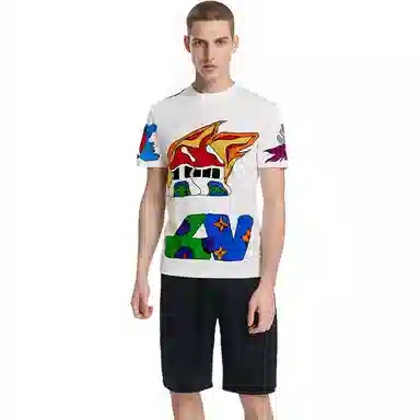 Louis Vuitton SS21 Cartoon Logo T-Shirt White