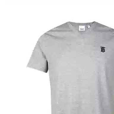 Burberry V-Neck T-Shirt Light Grey