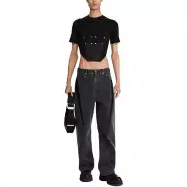 DION LEE SS24 T Black