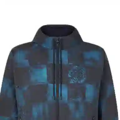Louis Vuitton FW21 Zip Hoodie Jacket Blue