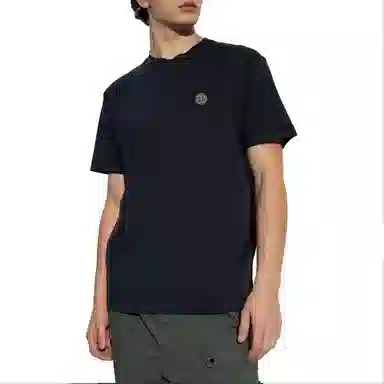 Stone Island Logo T-Shirt Navy