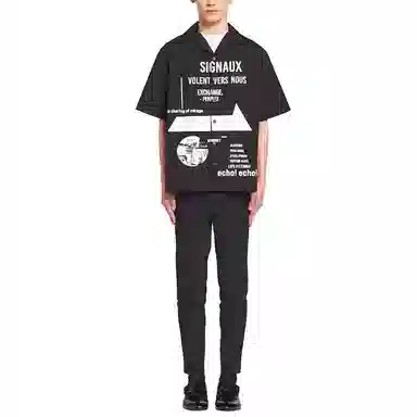 Prada SS21 Logo Shirt Black