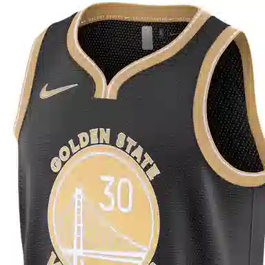 Nike SW Fan Edition Curry 30 Jersey Black Club Gold