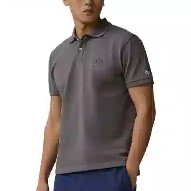 New Era Polo Shirt Light Grey