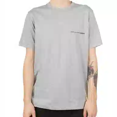 CDG Small Logo Cotton T-Shirt Gray