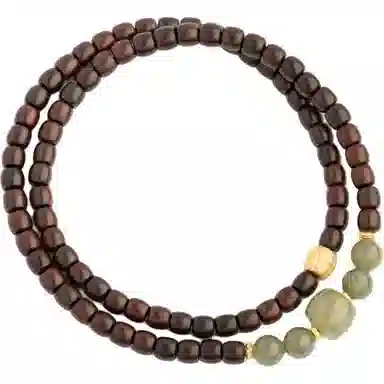 仙源 老型珠 碎银子招财 紫檀 木作手串 男女同款情侣款