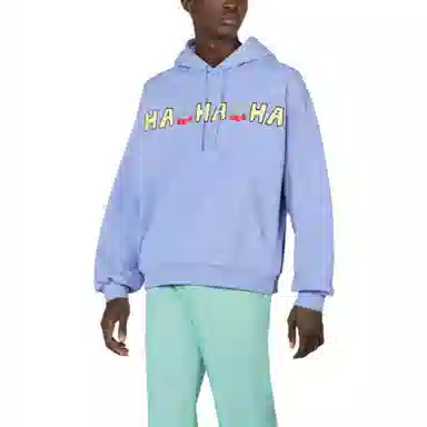 GUCCI x HAHAHA Letter Print Hoodie Purple