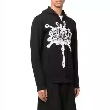 CDG SS22 Hooded Sweatshirt Black