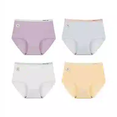 兰缪 甜美柔软高腰收腹提臀贴身透气抑菌无痕内裤 女款 组合装