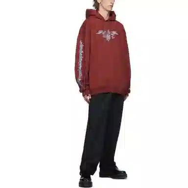 Vetements Hoodie Burgundy