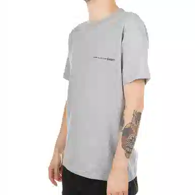 CDG Small Logo Cotton T-Shirt Gray